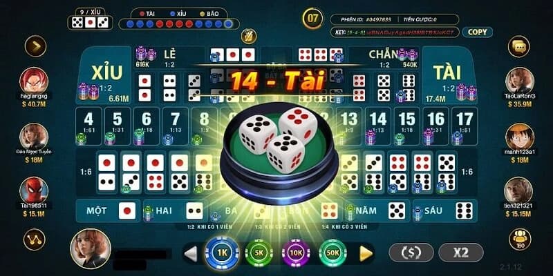 Chiến thuật chơi tài xỉu bum52 tại GO88