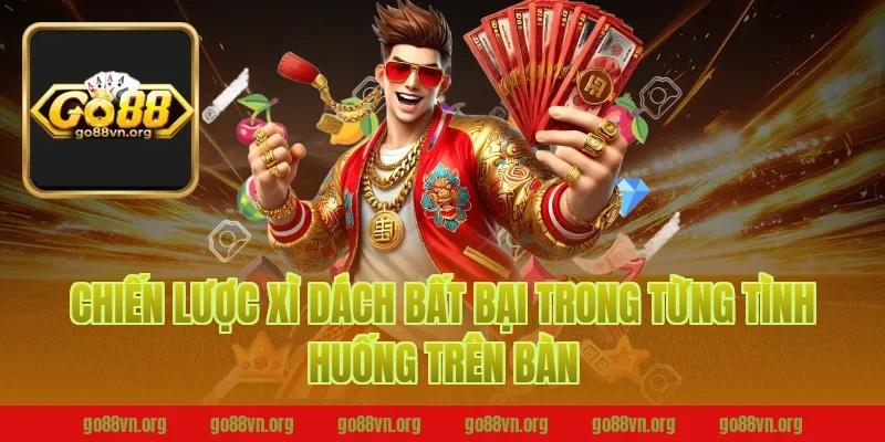 Chiến lược xì dách bất bại trong từng tình huống trên bàn